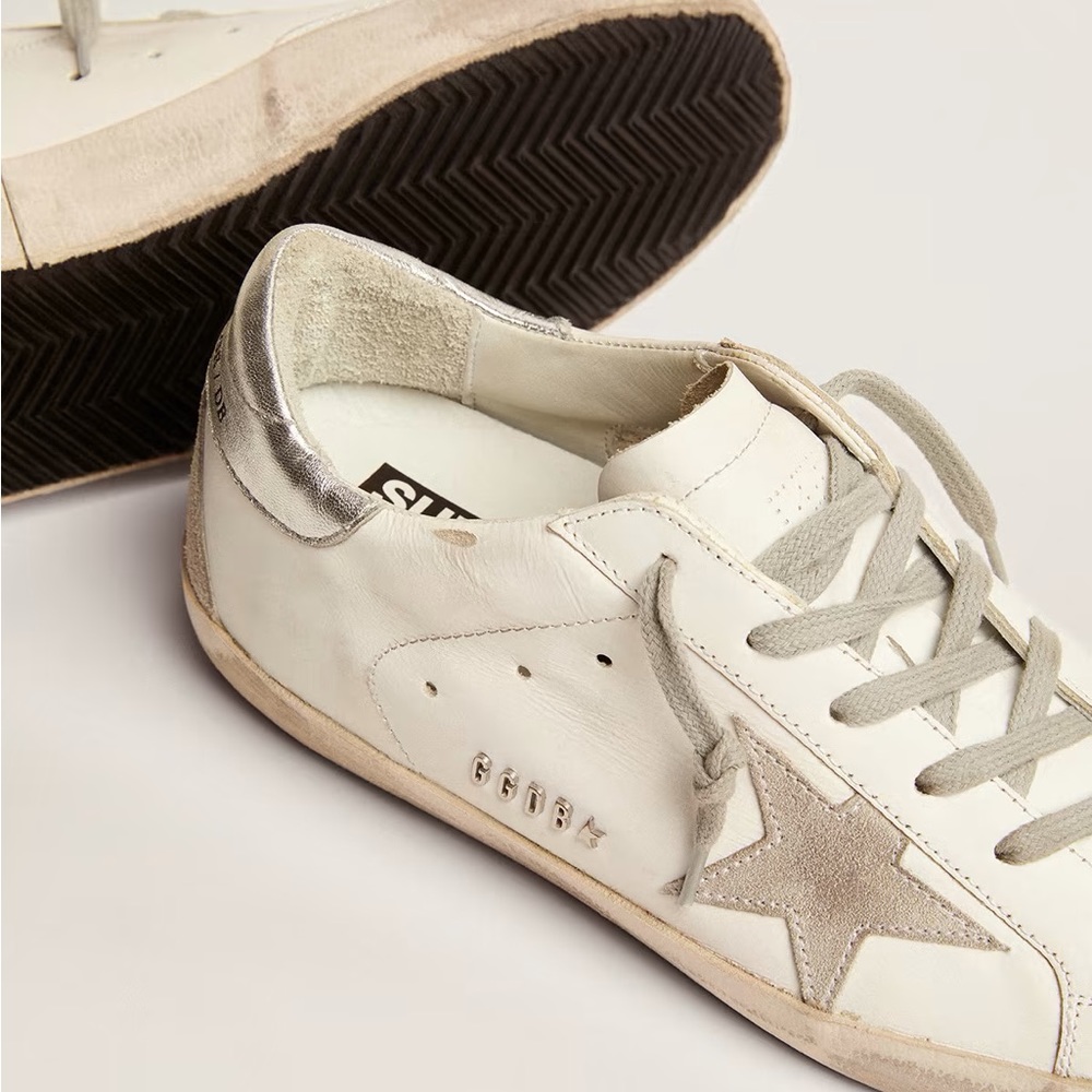 COPY - Golden goose women’s 7.5/8m w suede star and metal lettering. EUC! - Picture 5 of 8